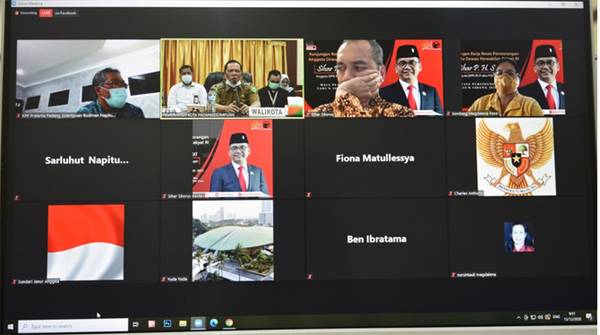 Reses DPR RI Sihar PH Sitorus, Walikota PSP Ikuti Secara Virtual