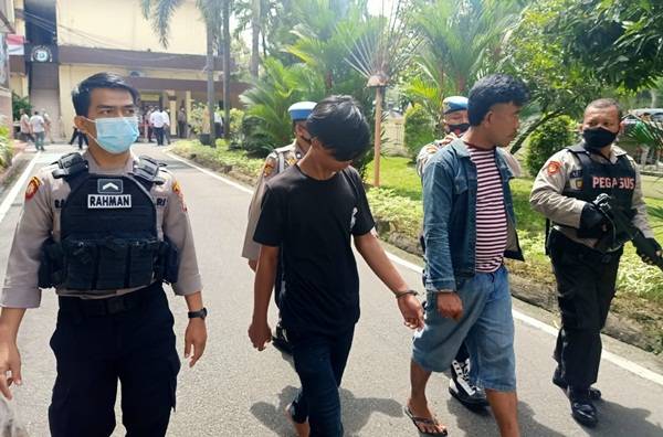 Bawa Nasi Bungkus Berisi Sabu ke Polrestabes Medan, 2 Pria Diamankan ke Polisi