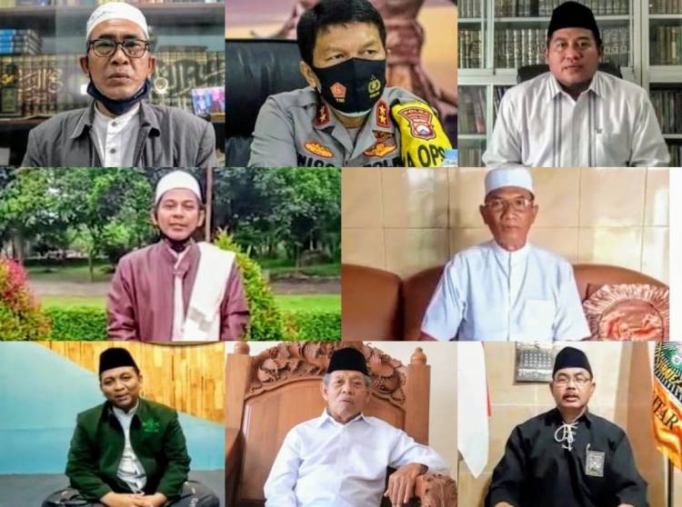 Para Ulama  Wilayah Polda Jatim, Dukung Maklumat Kapolri dan Pemerintah