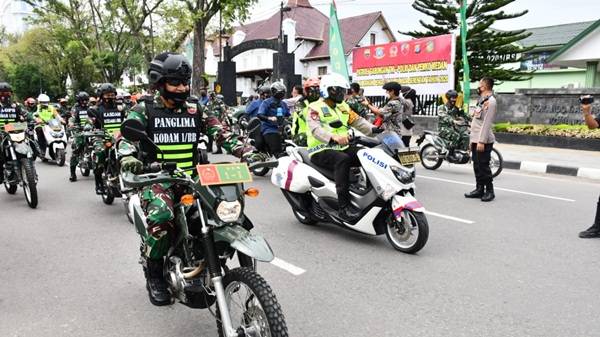 Amankan Pilkada 2020 Sumut, Pangdam dan Kapolda Pimpin Patroli Skala Besar