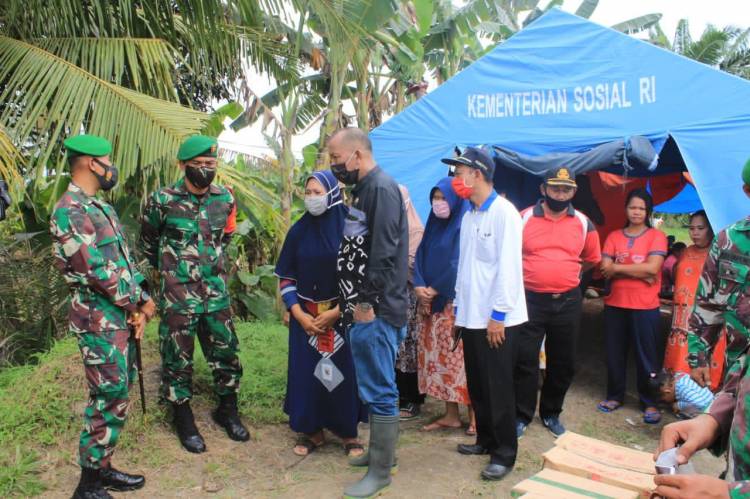 Peringati Hari Juang TNI AD Tahun 2020, Yonif 121/MK Gelar Karya Bakti di Lokasi Rawan Banjir