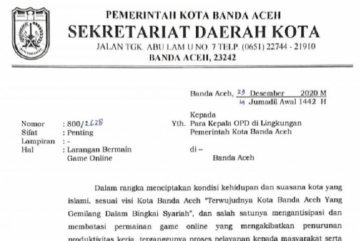 Terwujudnya Kota Banda Aceh Gemilang Dalam Bingkai Syariah, PNS dan PHL Tak Main Game