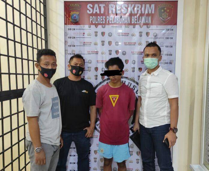 Merampok Handpone, Masuk Kerangkeng Polres Labuhan Belawan