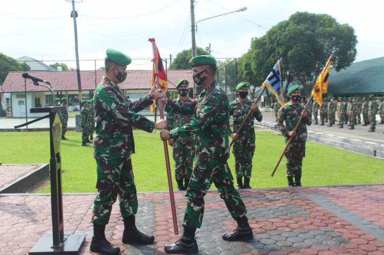 Danyonzipur 1/DD Pimpin Sertijab Danki dan Perwira Staf