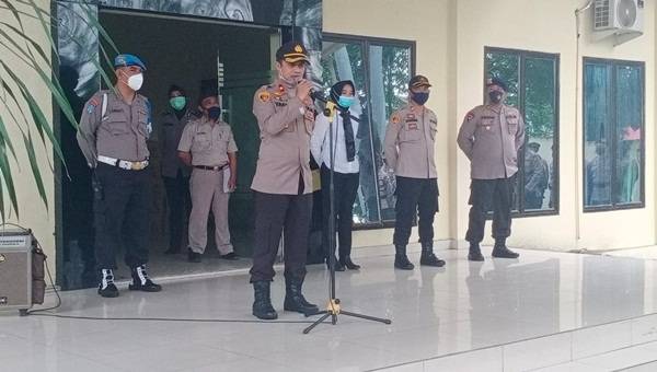 200 Personil Polri Disiagakan Pengamanan PAM TPS di  Wilayah Hukum Polsek Medan Sunggal