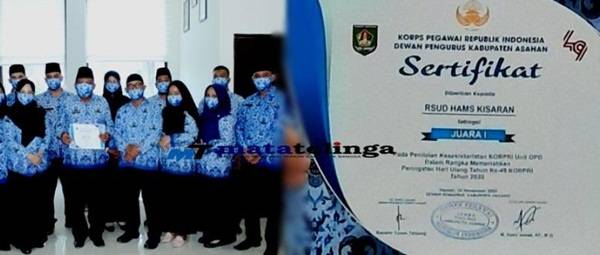 Ulang Tahun Korpri Ke 49, RSUD HAMS Kisaran Peroleh Penghargaan