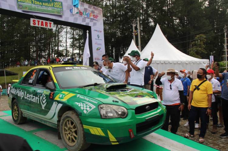 Toba Pulp Lestari Dukung Penuh Danau Toba Rally 2021
