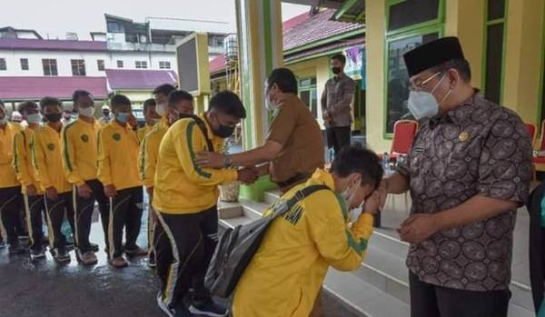 45 Santri di Padangsidimpuan Ikuti Pospedasu VIII di Deliserdang