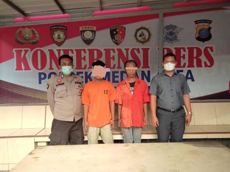 Nyabunya di Saentis, 2 Warga Labuhan Ditangkap Polsek Medan Area