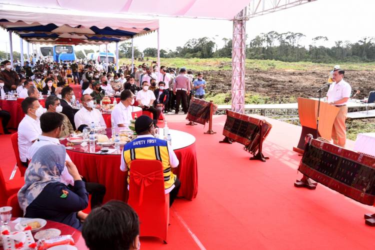 Menko Marves Resmikan Pembangunan TSTH2 Humbahas