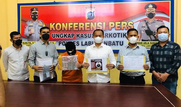 Polres Labuhanbatu Limpahkan Kasus TPPU Narkoba ke Kejari
