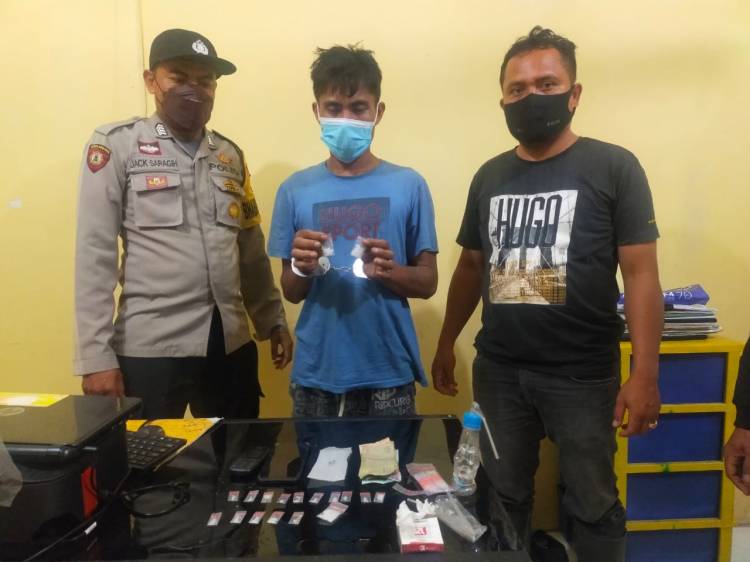 Polsek BP. Mandoge Polres Asahan Amankan Pengedar Sabu