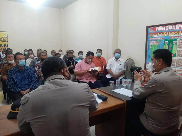 Bersama 55 Pimpinan Gereja Kapolsek Patumbak Lakukan Kordinasi