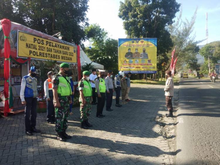 Jelang Malam Pergantian Tahun, Polsek Pancurbatu Dirikan Pos Pengamanan di Sibolangit