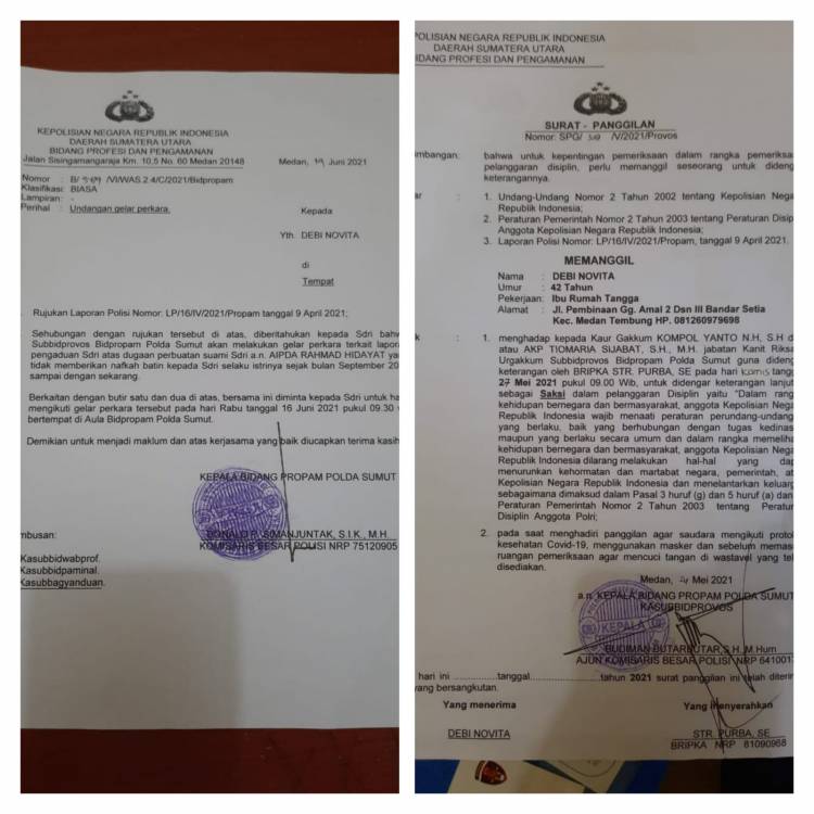 Diduga Dianiaya dan Ditinggal Kawin Lagi, Ibu Bhayangkari Diusir Dari Ruang Gelar Perkara.