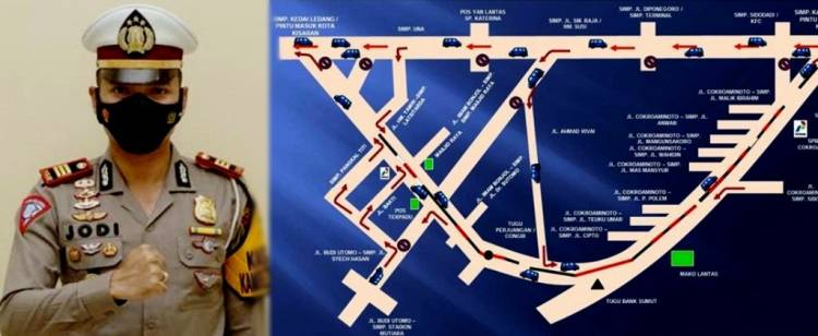 Malam Tahun Baru 2022, Sat.Lantas Polres Asahan Berlakukan Rekayasa Lalin