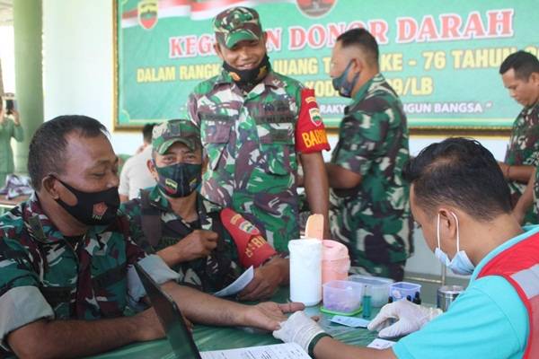 Kodim 0209/LB Gelar Baksos Donor Darah