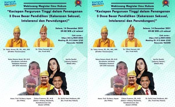 Perguruan Tinggi harus Bebas Predator Seksual