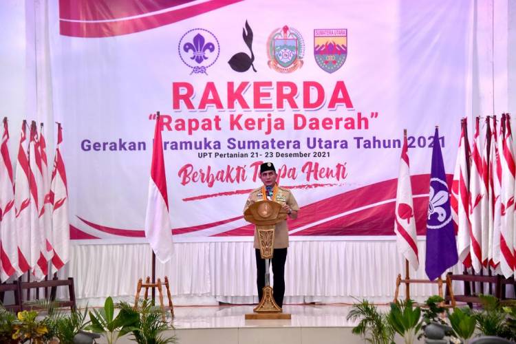 Edy Rahmayadi Minta Kwarda Pramuka Sumut Terus Digalakkan