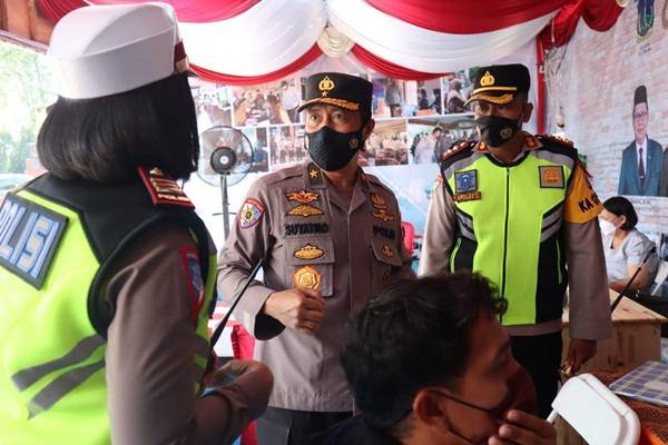 Irwasum Mabes Polri Kunjungi Pos Pak Lalin Tebingtinggi