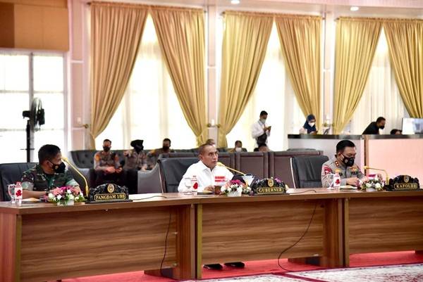 Jelang Nataru, Forkopimda Sumut Antisipasi Varian Omicron dan Pemetaan Vaksinasi