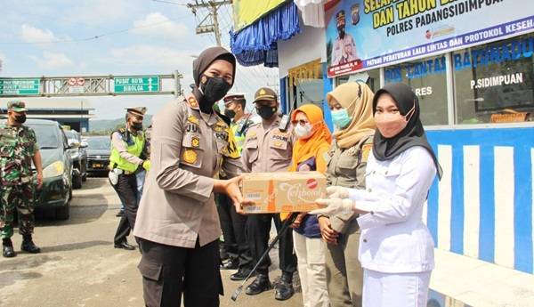 Forkopimda Padangsidimpuan Tinjau Pospam dan Posyan Lilin Toba 2021