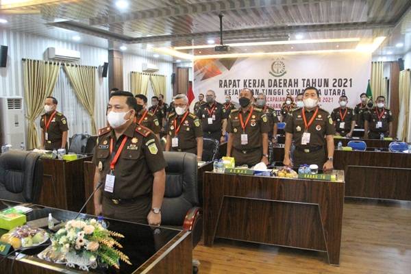 Jelang Akhir Tahun, Para Kajari di Sumut Paparkan Capaian Kinerja 2021