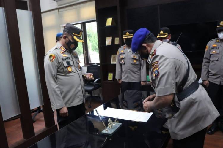 Kapolres Sergai Pimpin Sertijab Kasat Polairud