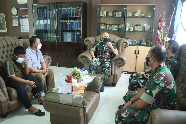 Danlanud Soewondo Sambut Kedatangan Riswan Sitorus