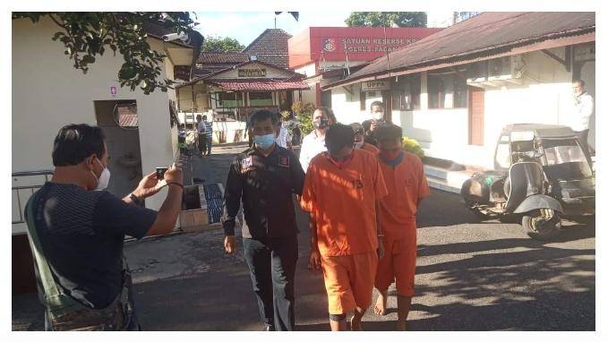 Miliki Satu Bal Ganja Dua Pemuda Ditingkus Polisi