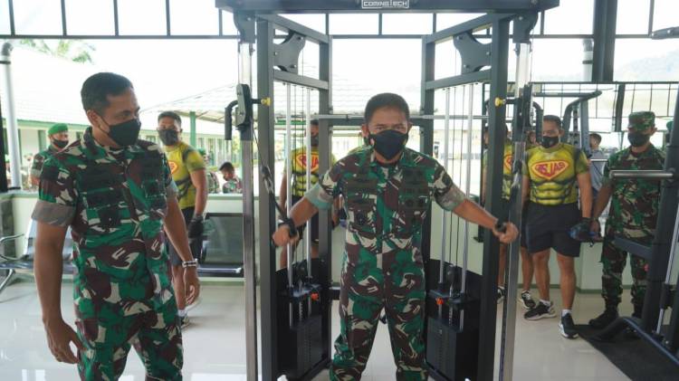 Pangdam I/BB Resmikan Ruang Fitness Samudera Perkasa Korem 023/KS