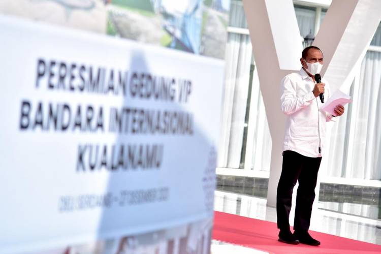 Edy Rahmayadi Resmikan Gedung VIP Bandara Internasional Kualanamu
