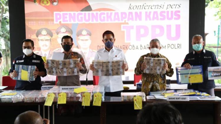 Ditipidnarkoba Bareskrim Polri Tetapkan Tujuh Orang Sebagai Tersangka Kasus TPPU