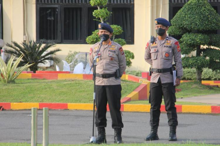 Pimpin Apel,  Kombes Pol Suheru  Minta Personil Jaga Nama Baik Brimob Polda Sumut