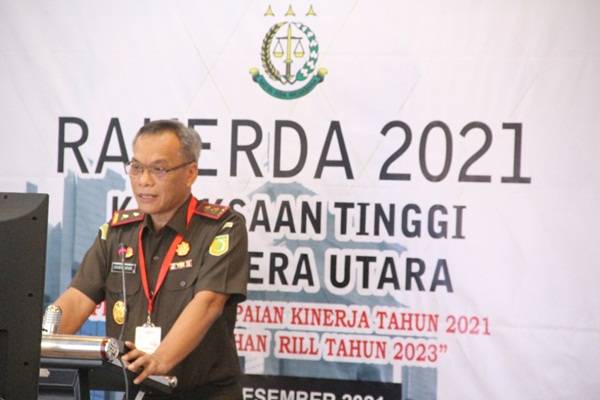Tutup Kegiatan Rakerda 2021, Ini Pesan Kajati Sumut untuk Jajaran