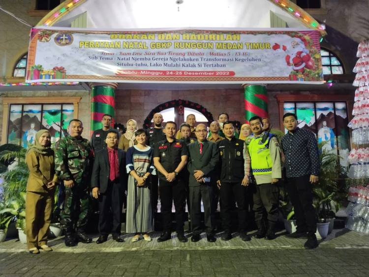 Pastikan Kamtibmas di Malam Natal Berjalan Kondusif, Kecamatan Medan Kota Lakukan Patroli Dan Pemantauan Ke Sejumlah Gereja