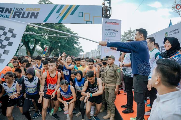 Medan Run Heritage 2022 Ribuan Peserta Dilepas Bobby Nasution