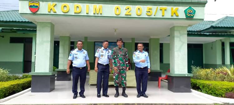 Perkokoh Benteng, Karutan Kabanjahe Jalin Silaturahmi dengan Kodim 0205/TK