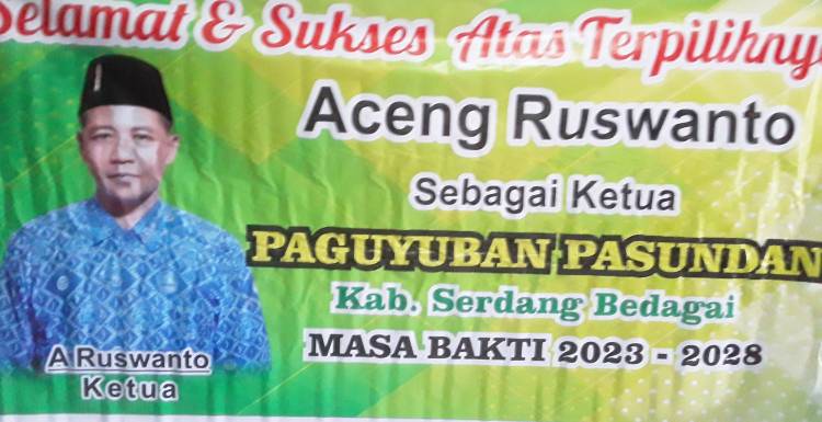 Aceng Pimpin Paguyuban Pasundan Kabupaten Sergai 2023 - 2028