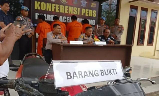 Kawanan Pelaku Curanmor Asal Sumut, Beraksi di Aceh Tamiang
