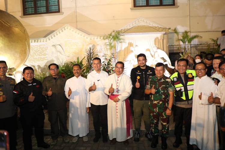 Kapolda Sumut, Forkopimda dan Walikota Medan Pastikan Malam Natal Kondusif