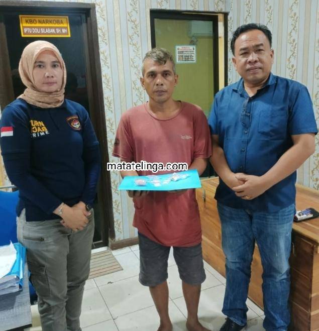 Set.Res Narkoba Polres Asahan Terima Penyerahan Tersangka Ahmad Muda