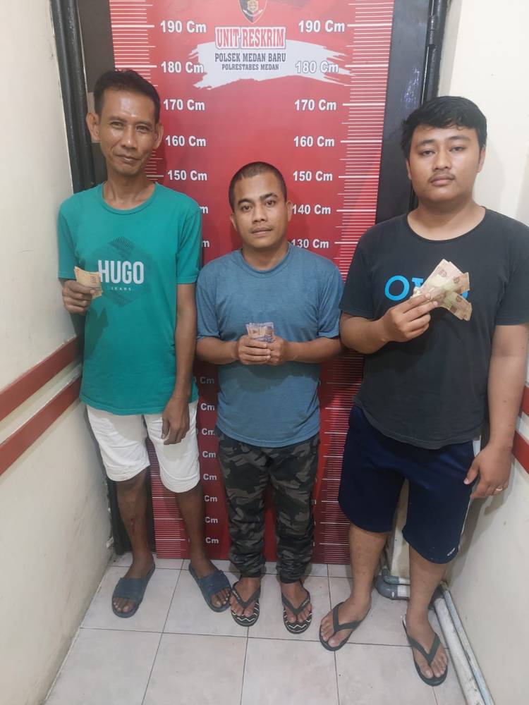 Polsek Medan Baru Amankan Tiga Jukir Liar di depan Wisma Benteng