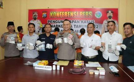 Tahun 2022 Polres Labuhanbatu Ungkap 360 Kasus TP Narkoba, Termasuk Satu TPPU Senilai Rp 840 Juta