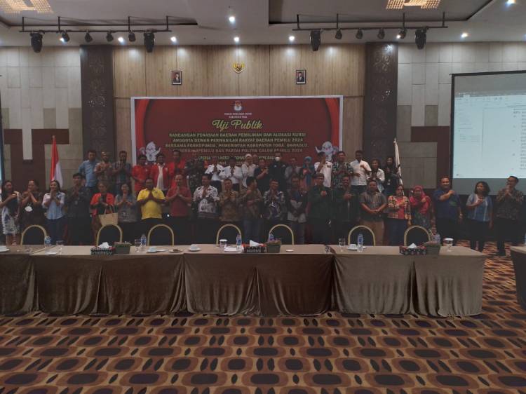 KPU Toba Uji Publik Rancangan Penataan Daerah Pemilihan Dan Alokasi Kursi Anggota DPRD Kabupaten