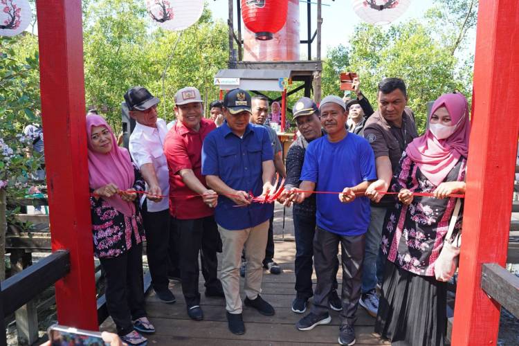 Bupati Zahir Resmikan Objek Wisata Japan Paviliun di Pantai Sejarah