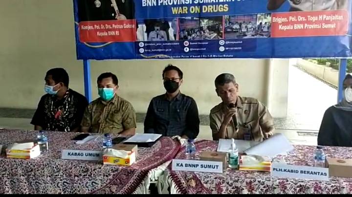Tahun 2022, BNNP Sumut Sita 98 Kg Sabu, 27 Kg Ganja dan 68 Ribu Butir Ekstasi
