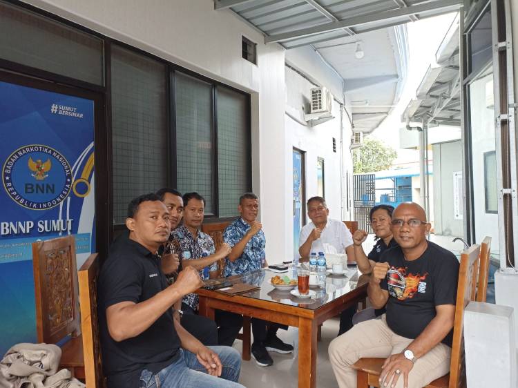 Audensi ke BNNP,  Dumors Siap Mensukseskan Program  Pencegahan Penyalahguaan Narkoba