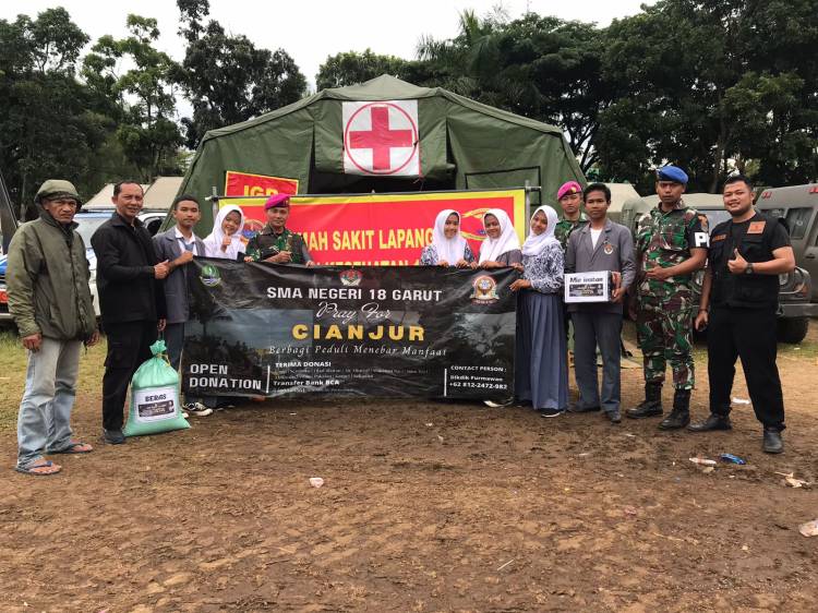 Aksi Sosial JMSI dan SMAN 18 Garut Dapat Pujian Komandan Pasukan Marinir
