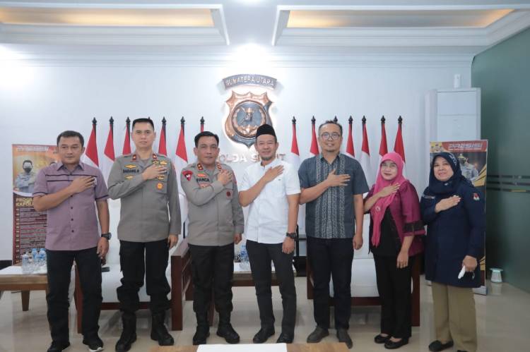 Komisioner KPU Datangi Polda Sumut, Kapolda Panca Siap Kawal Tahapan Pemilu